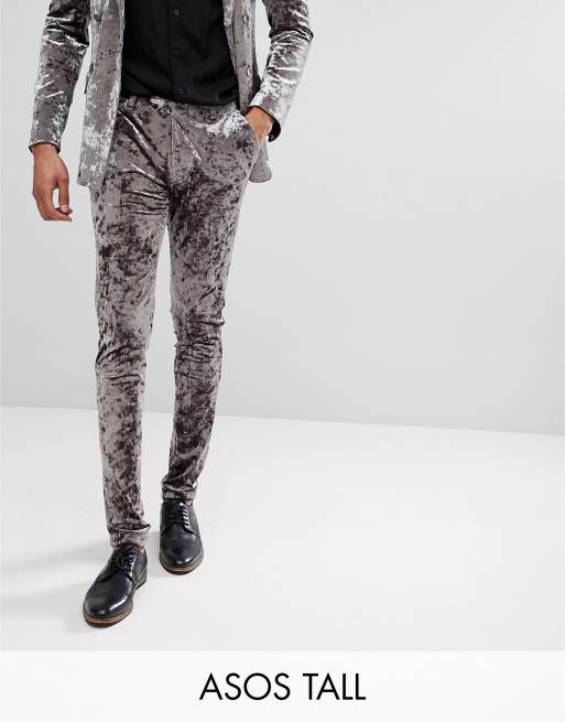 Crushed Velvet Cargo Pants