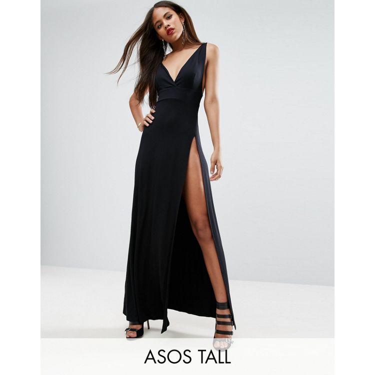 ASOS TALL Super Thigh Split Maxi Dress