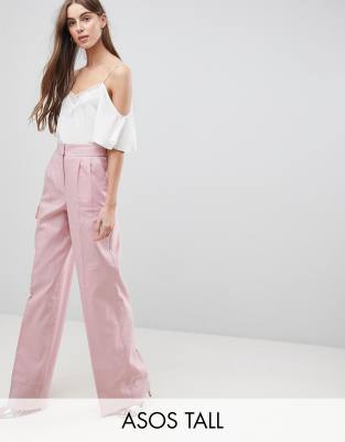 asos tall wide leg trousers