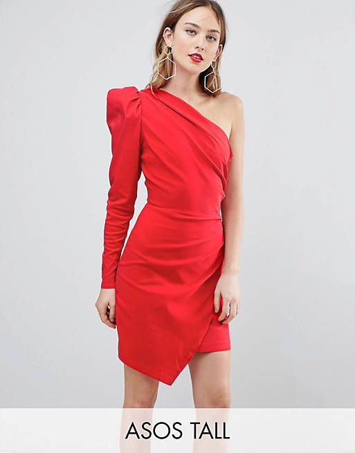 ASOS Tall ULTIMATE One Shoulder Structured Mini Dress