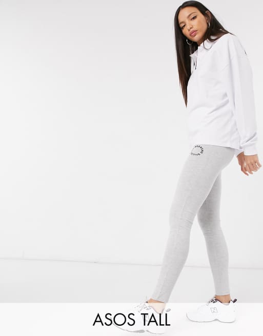 ASOS Tall - Weekend Collective - Co-ord set - Legging in gemêleerd grijs