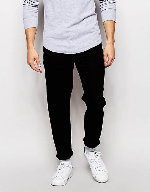 ASOS Tapered Jeans in Black