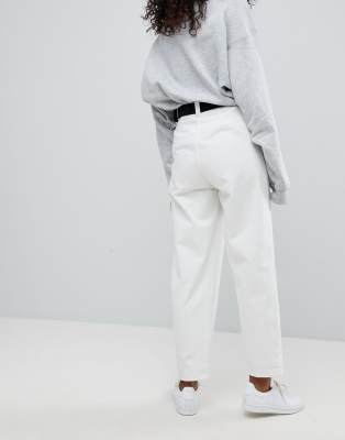 white seam jeans