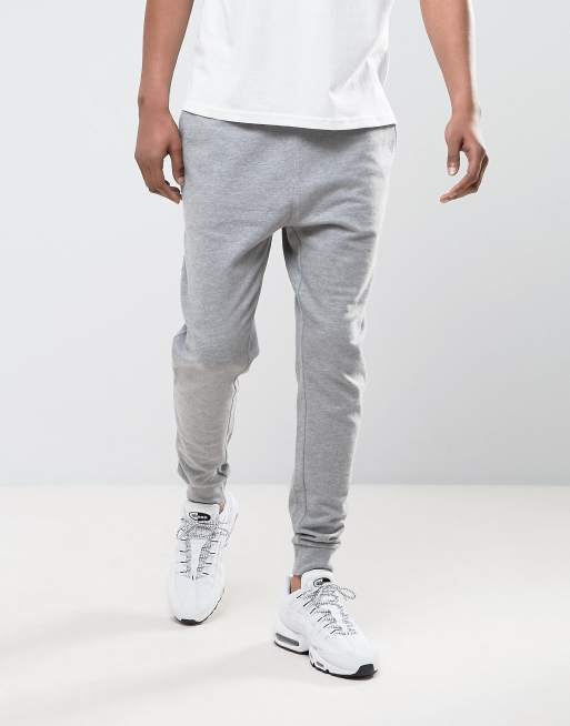 ASOS Tapered Joggers In Grey Marl