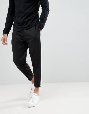 retro side stripe track pants