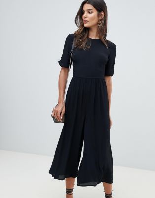 ASOS Tea Jumpsuit with Ruched Sleeve Detail