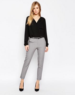 cigarette trousers with belt