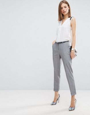 cigarette trousers with belt