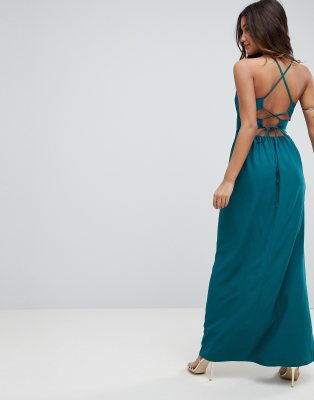 tie back maxi dress
