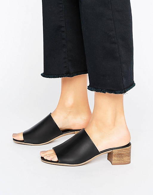 ASOS TIMES Leather Mules