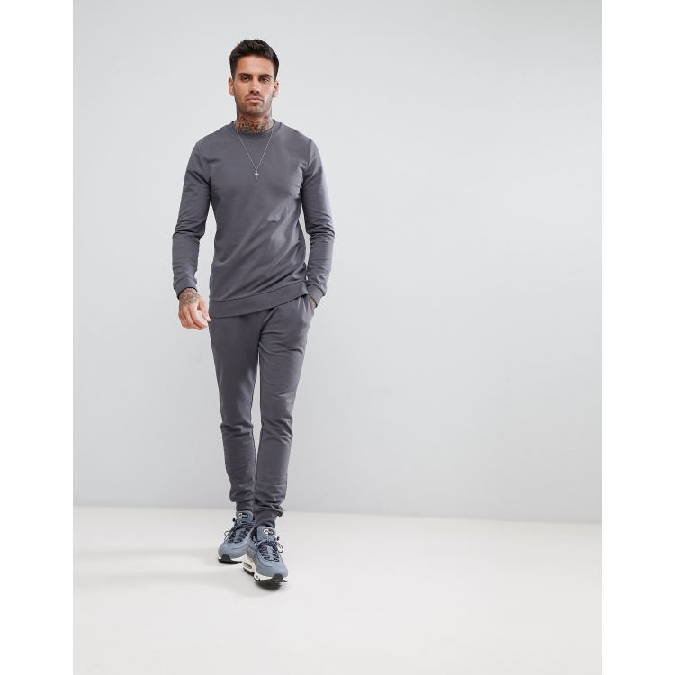  SUPPERR Track Suits for Men Set Long Sleeve Jogging