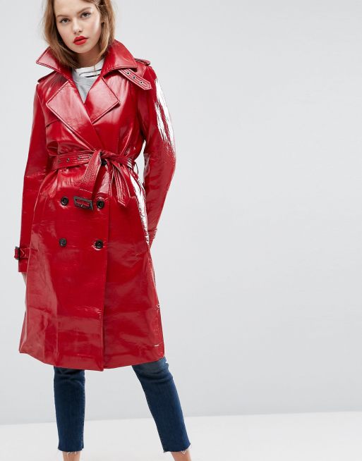 Vinyl Trench Coat - Tradingbasis