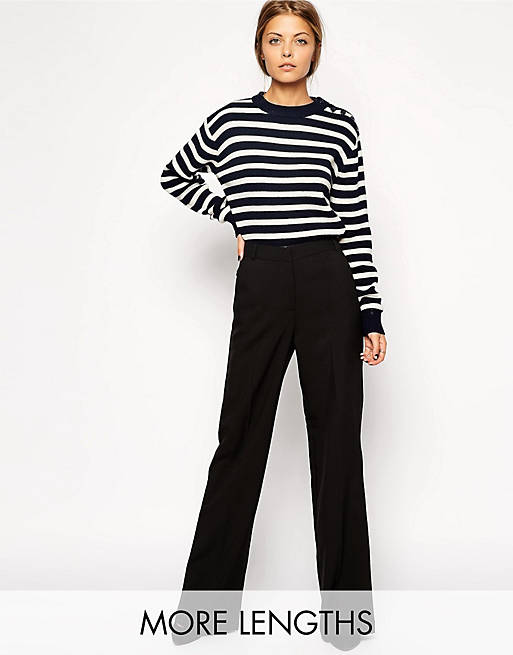 ASOS Trousers in Wide Leg with Side Detail