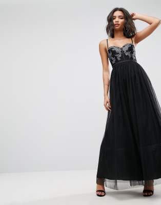 black long dress asos