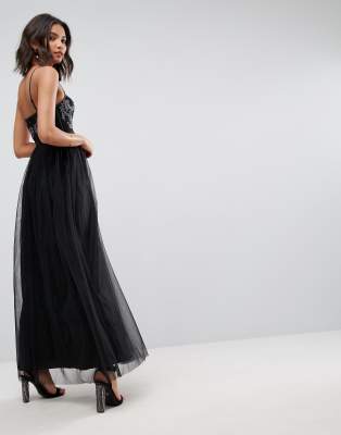 black long dress asos