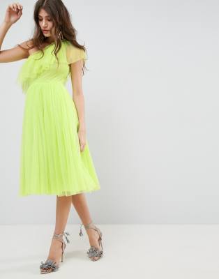 asos tulle midi dress