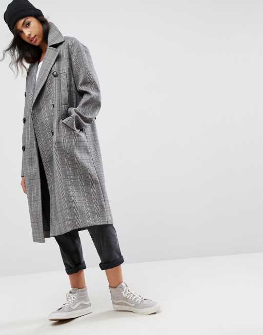 Asos shop check coat