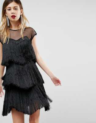 layered fringe dress