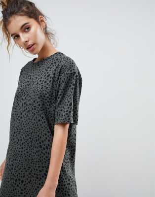 asos leopard print shirt dress