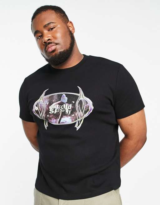 ASOS – Unrvlld Spply – Kurzarm-Muskelshirt aus geripptem Jersey in