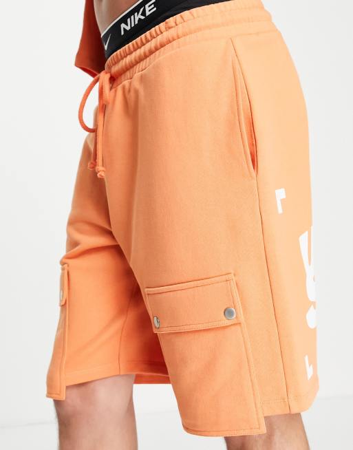 bright orange shorts