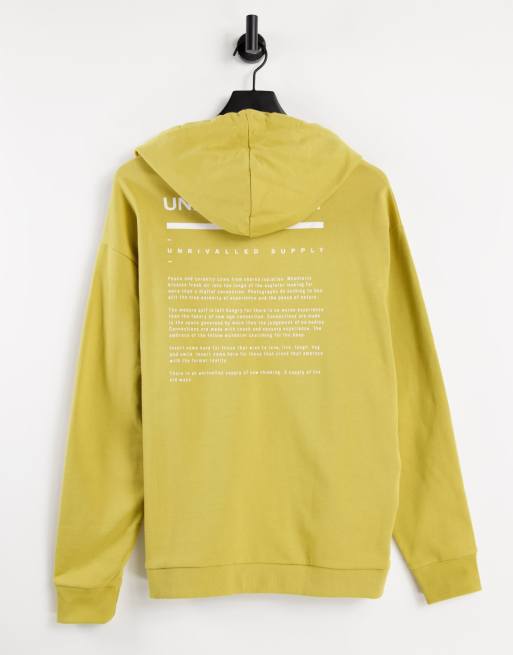 Asos yellow hoodie on sale