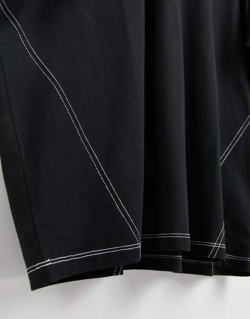 ASOS Unrvlld Spply oversized t-shirt with contrast stitch & high build ...