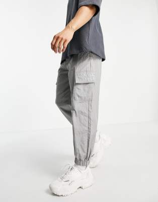 tapered cargo jogger sweatpants for men