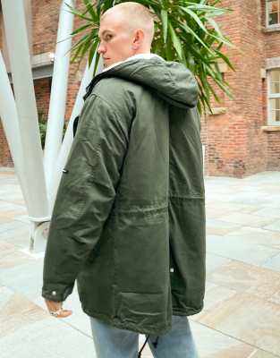 asos khaki parka