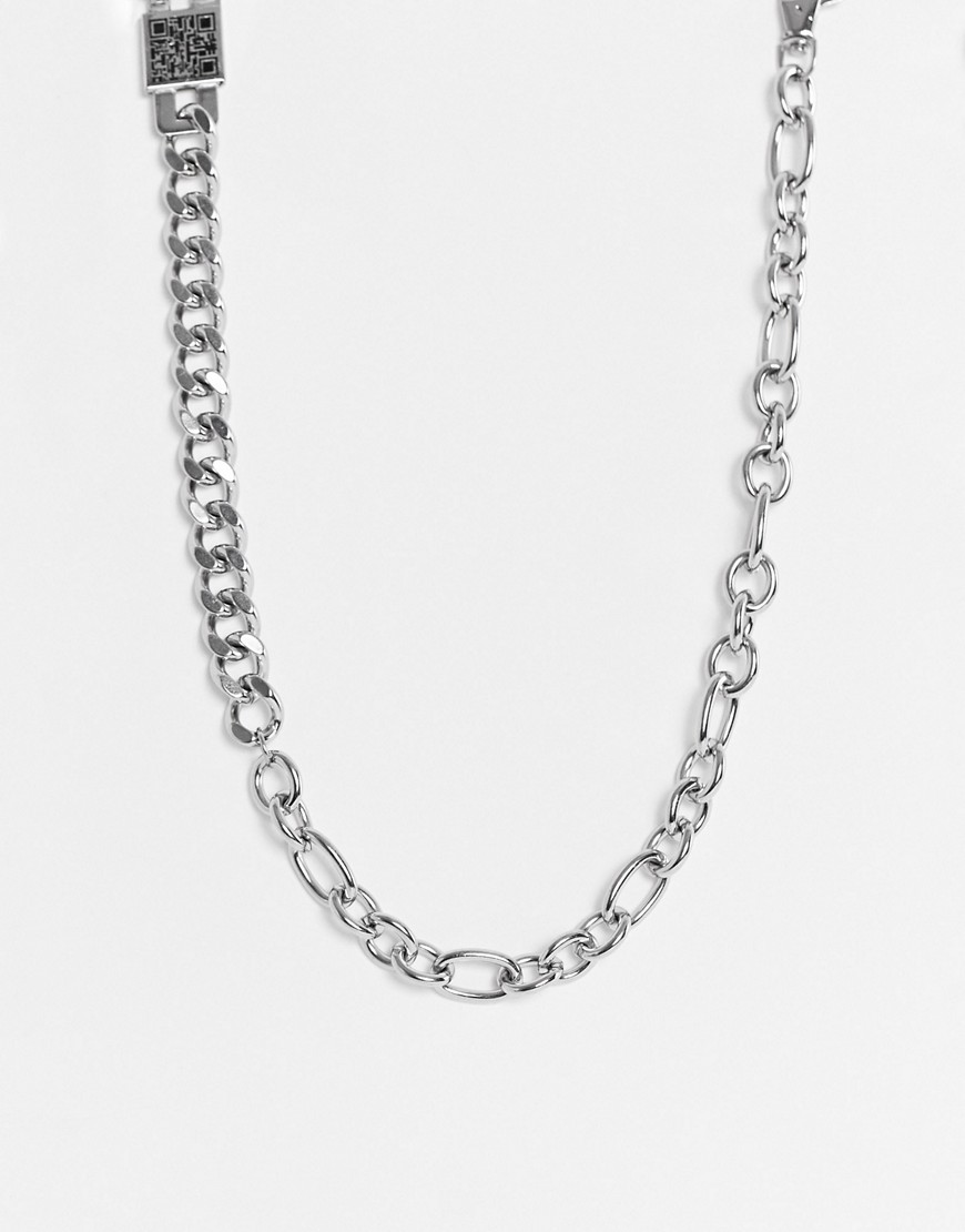ASOS Unrvlld Spply stainless steel chunky neckchain in silver tone