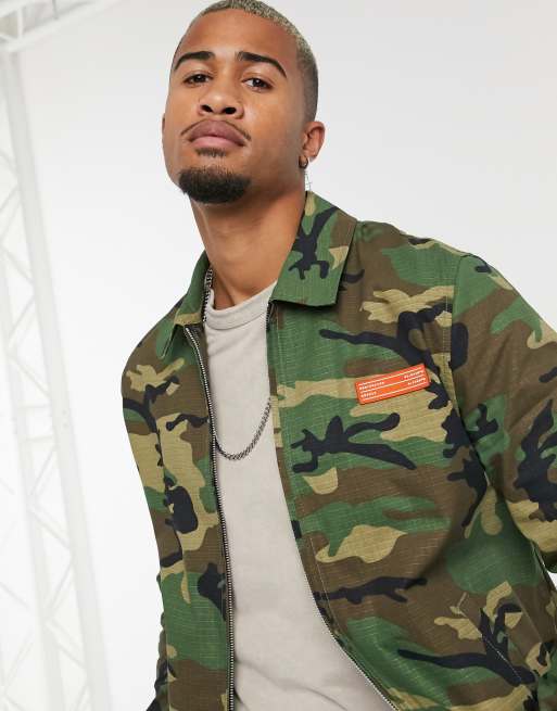 Camo on sale harrington jacket