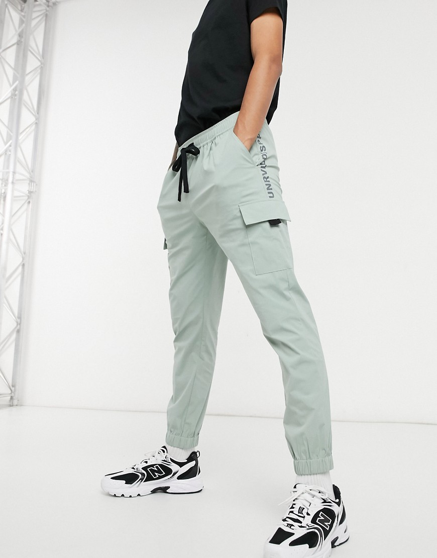 ASOS Unrvlld Supply oversized tapered sweatpants-Green
