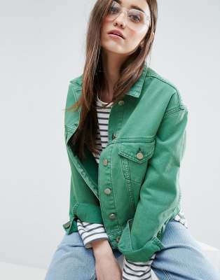 Veste en jean outlet verte