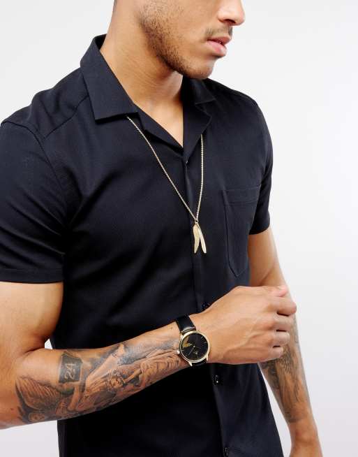 ASOS Watch And Necklace Set With Feather Design