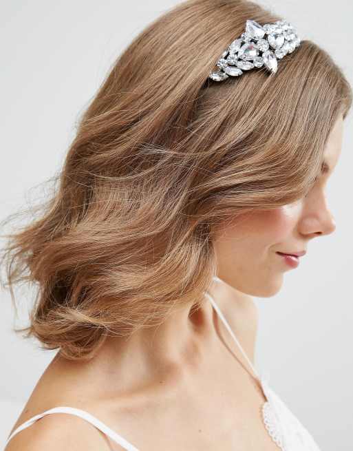 ASOS WEDDING – Haarreif mit Schmucksteinen an der Seite