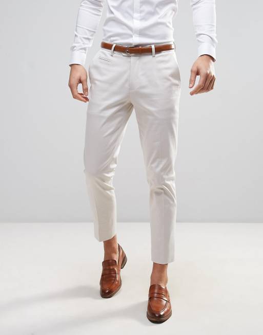 Cream trousers sales for wedding