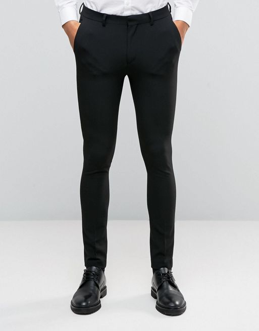 New Look super skinny suit pants in black