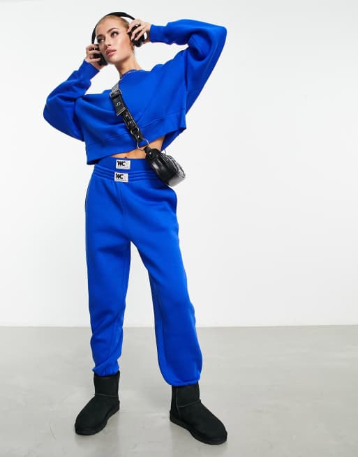 ASOS Weekend Collectice oversized jogger in cobalt