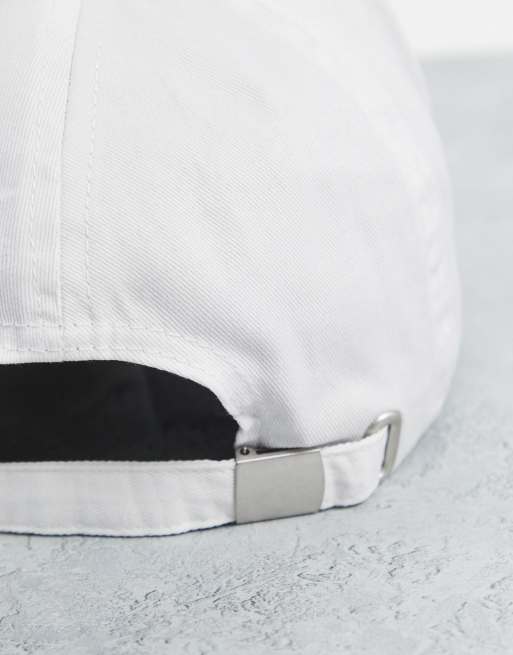 ASOS Weekend Collective baseball cap with logo in white, 4 of 4
