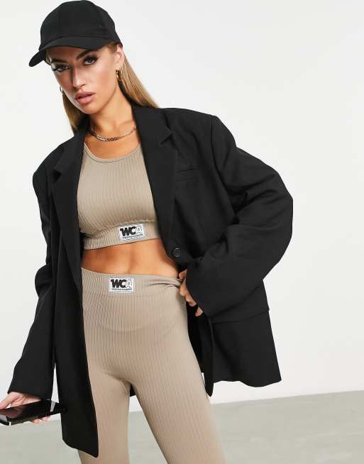 ASOS Weekend Collective – Blazer in Schwarz