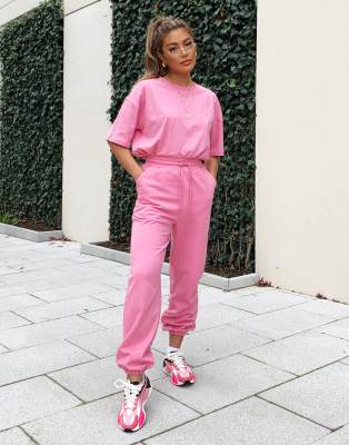 asos pink joggers