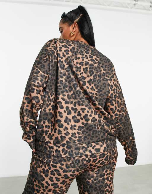 ASOS Weekend Collective Curve - Felpa con stampa animalier, 2 di 4