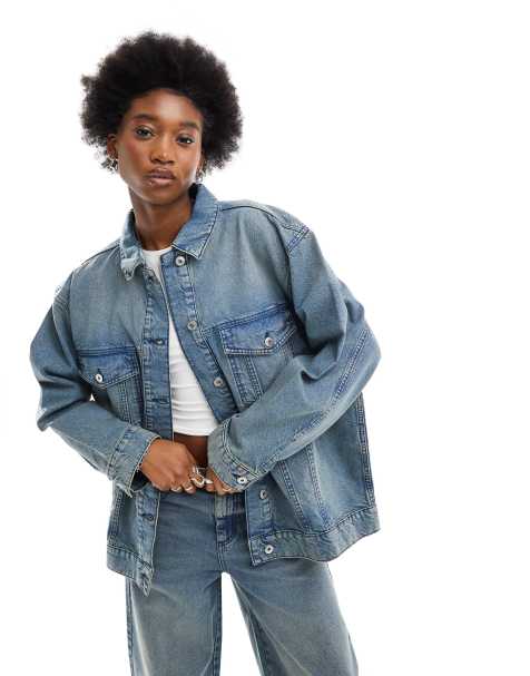 Women's Denim Jackets, Black, Cropped & Oversized