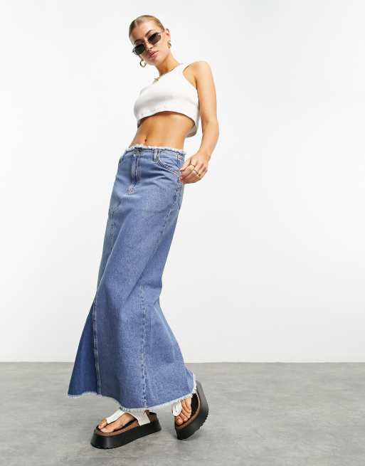 Asos jupe shop en jean