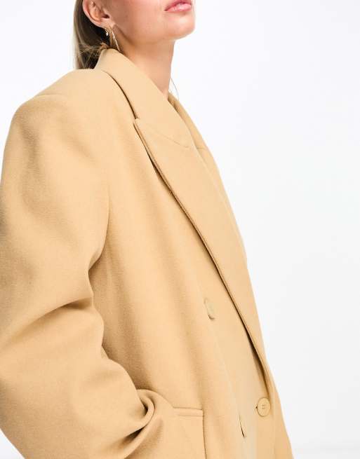 Manteau camel online oversize