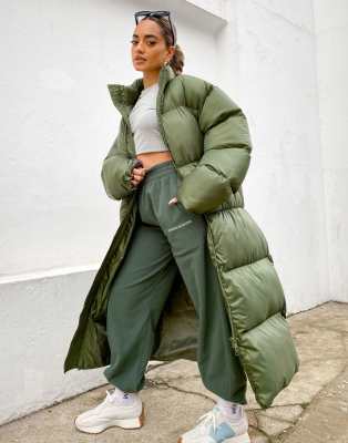 padded jacket khaki