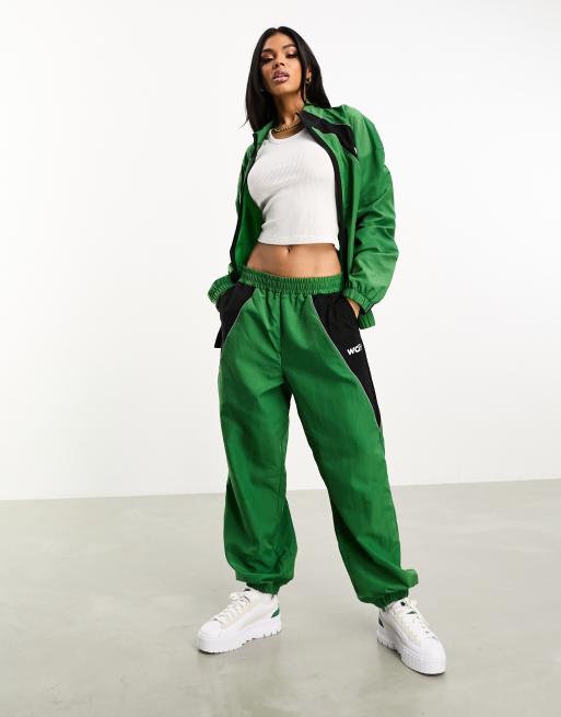 Womens nylon hot sale track pants