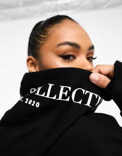 ASOS Weekend Collective oversized hoodie dress with branded toggles, 2 of 4
