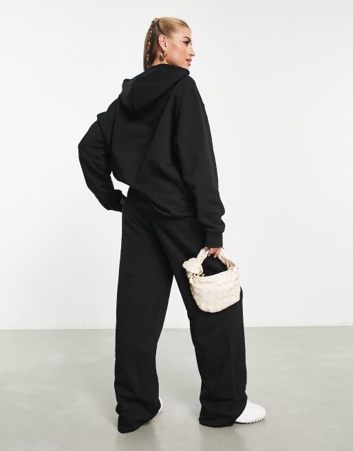 ASOS Weekend Collective oversized hoodie with contrast stitch in slate