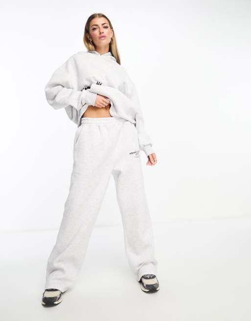 ASOS Weekend Collective co-ord oversized jogger with logo in white